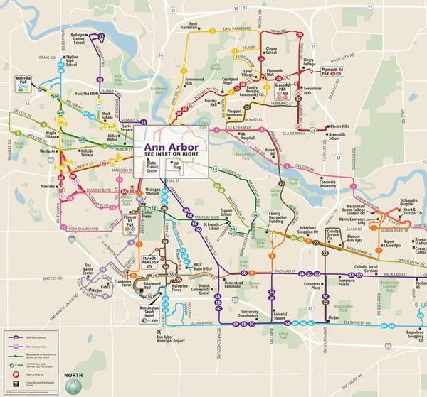 在密歇根大学的安娜堡校区如何出行