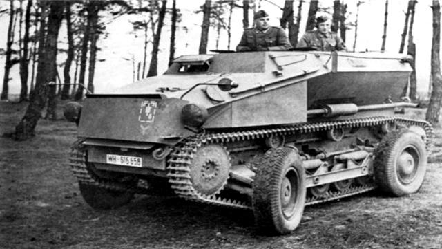 二战德国sdkfz 254装甲车,来自奥地利的轮履两用车