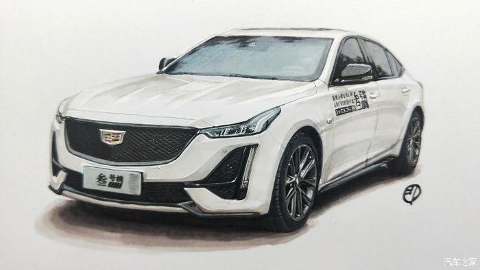 重拾手绘初时汽车手绘11个月的总结上凯迪拉克篇