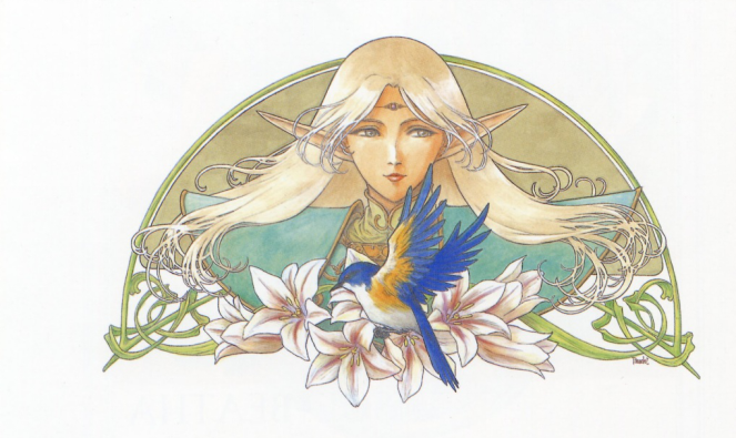 《罗德岛战记》中的精灵蒂德莉特《罗德岛战记》最早是由水野良于上