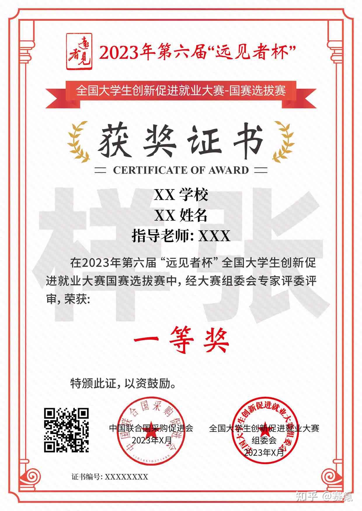 2023年第六届远见者杯全国大学生创新促进就业简历设计大赛