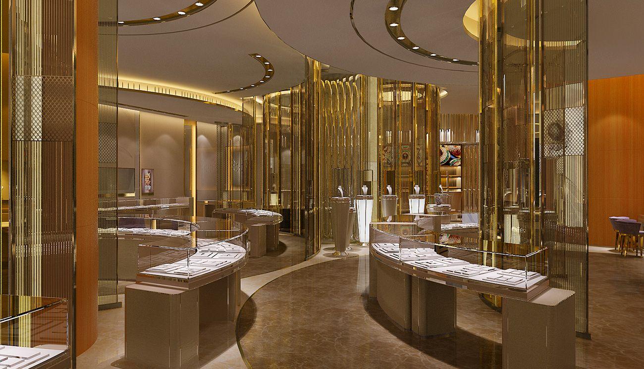 高档珠宝店照明灯布局与设计