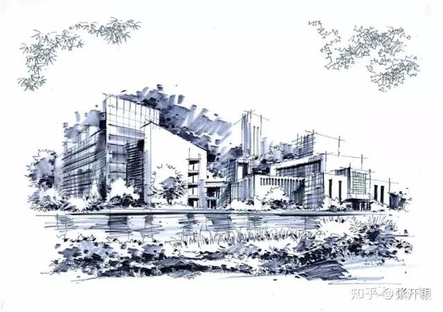 风景园林与建筑学这两种马克笔手绘画风,您喜欢哪一种? - 知乎