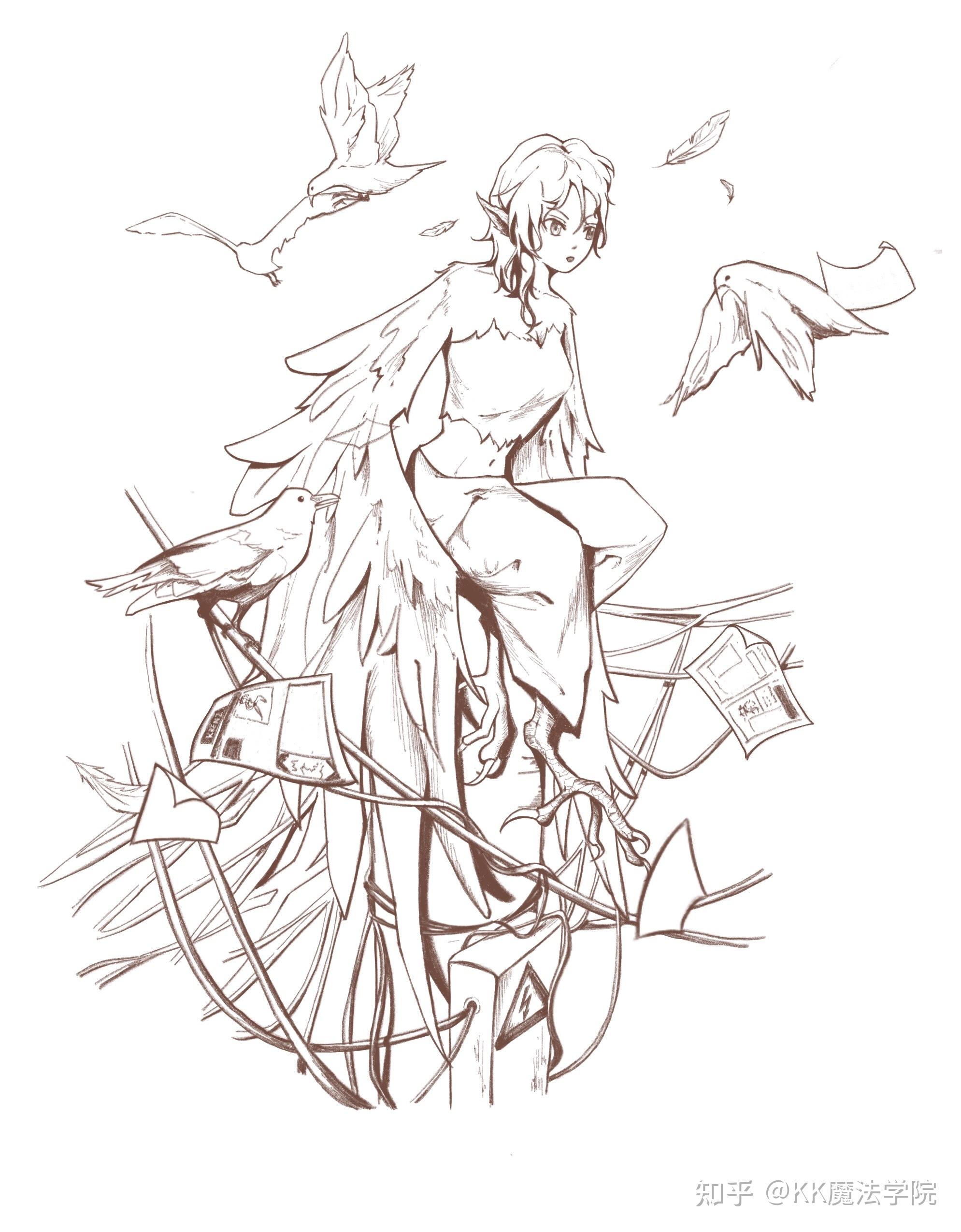 krenz绘画教室优秀作业心得动态与构成dlc0008