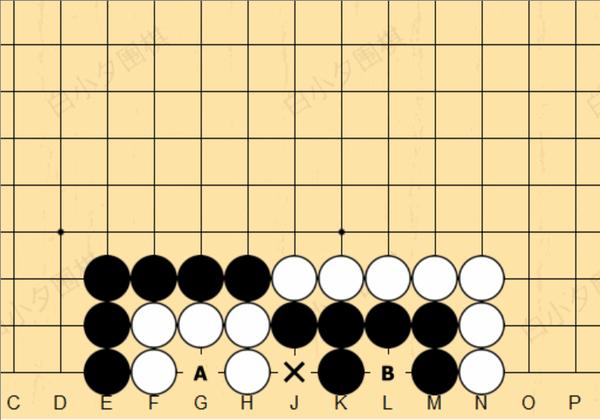 围棋入门知识这种棋形谁先落子就被吃