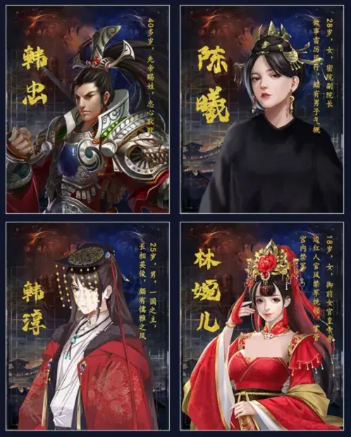 沉默寡言,不喜欢与人沟通,性格孤僻,因为禁军统领林婉儿要照顾皇上