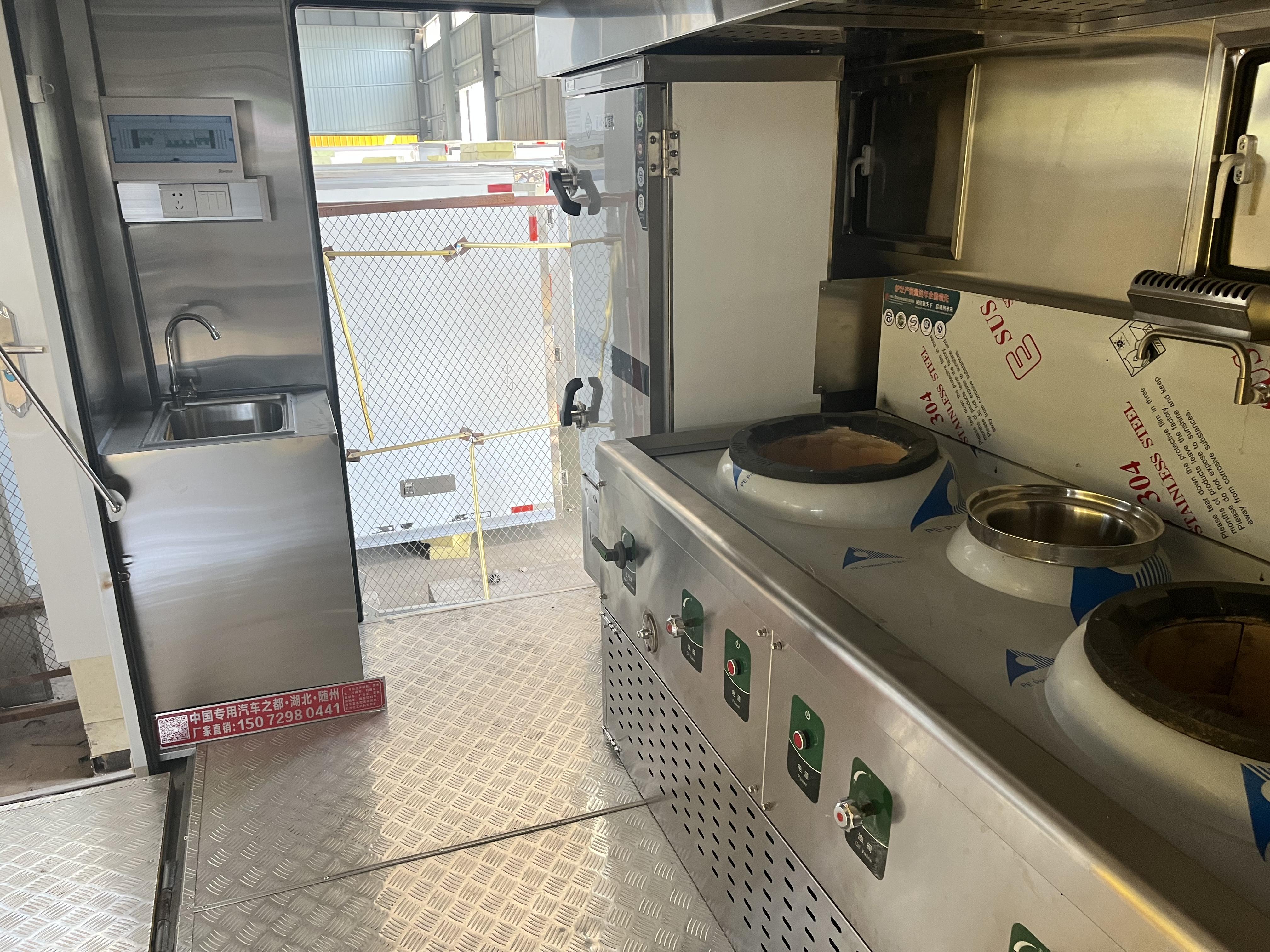 定制美食车移动餐车移动餐厅厨房一体车多功能餐车小吃车