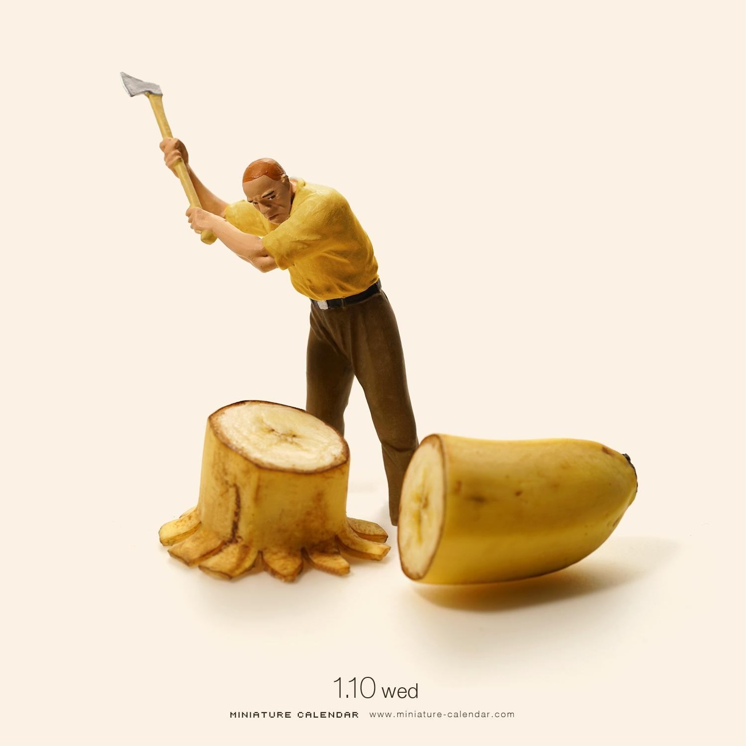 小人国大世界1田中达也创意微距摄影蔬果肉蛋等食材