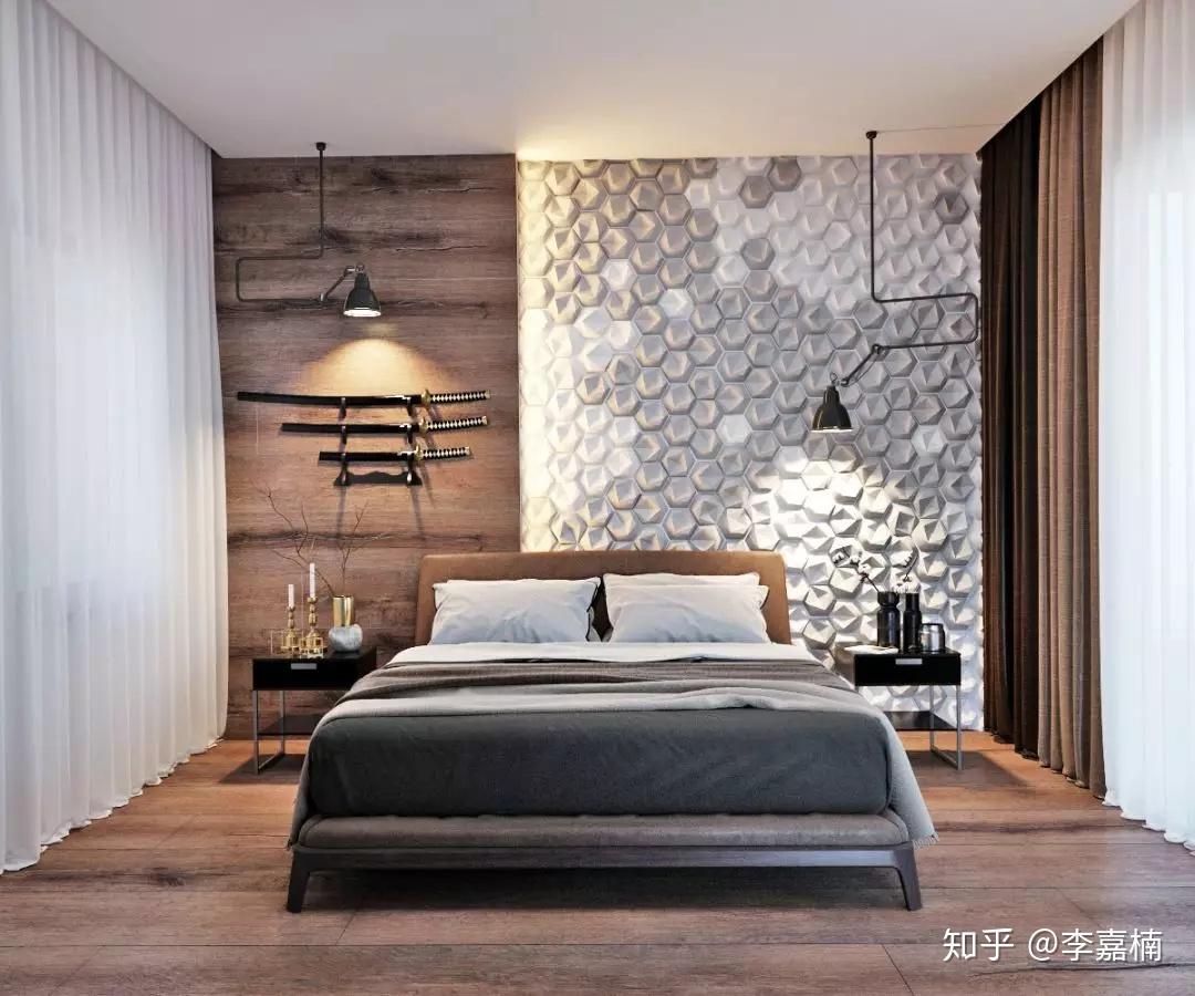 35个卧室背景墙设计方案,果然比大白墙美! - 知乎
