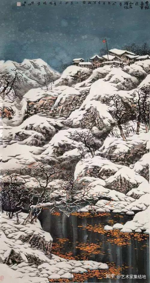 著名画家赵春秋百幅雪景山水画的魅力解读