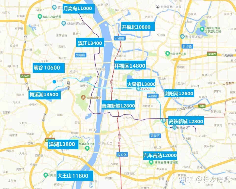 長沙市府在西,省府在南;機場,高鐵在東,高新區在西;一個二線城市,搞