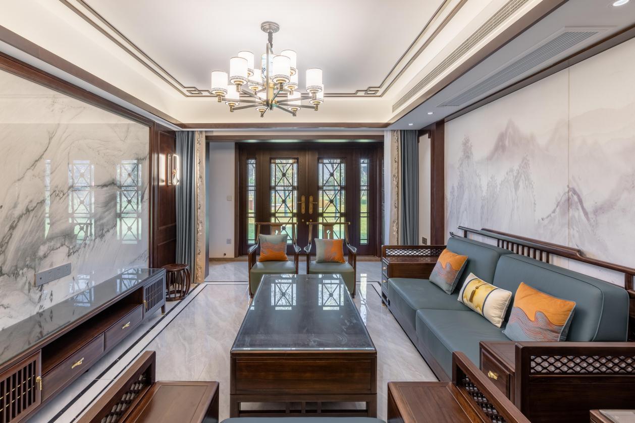山水人家装饰出品——三代同堂中式风格别墅