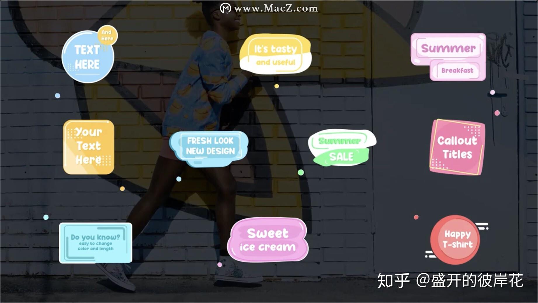 FCPX插件20个卡通可爱聊天气泡对话框文字标题MG动画Cartoon Callout Titles - 知乎