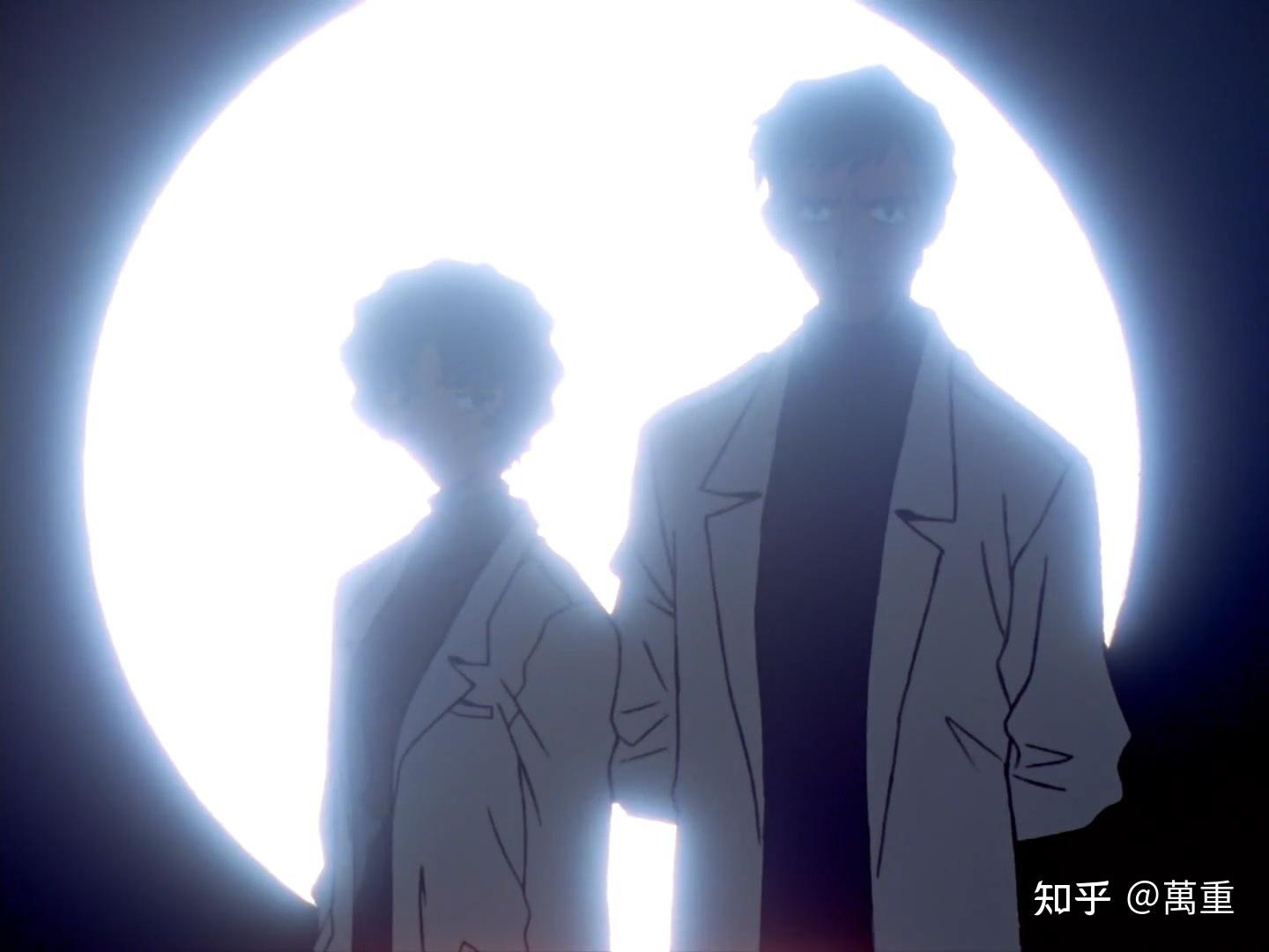 号机时被震撼到说不出话,这时冬月的老朋友赤木直子和碇源堂站在一起