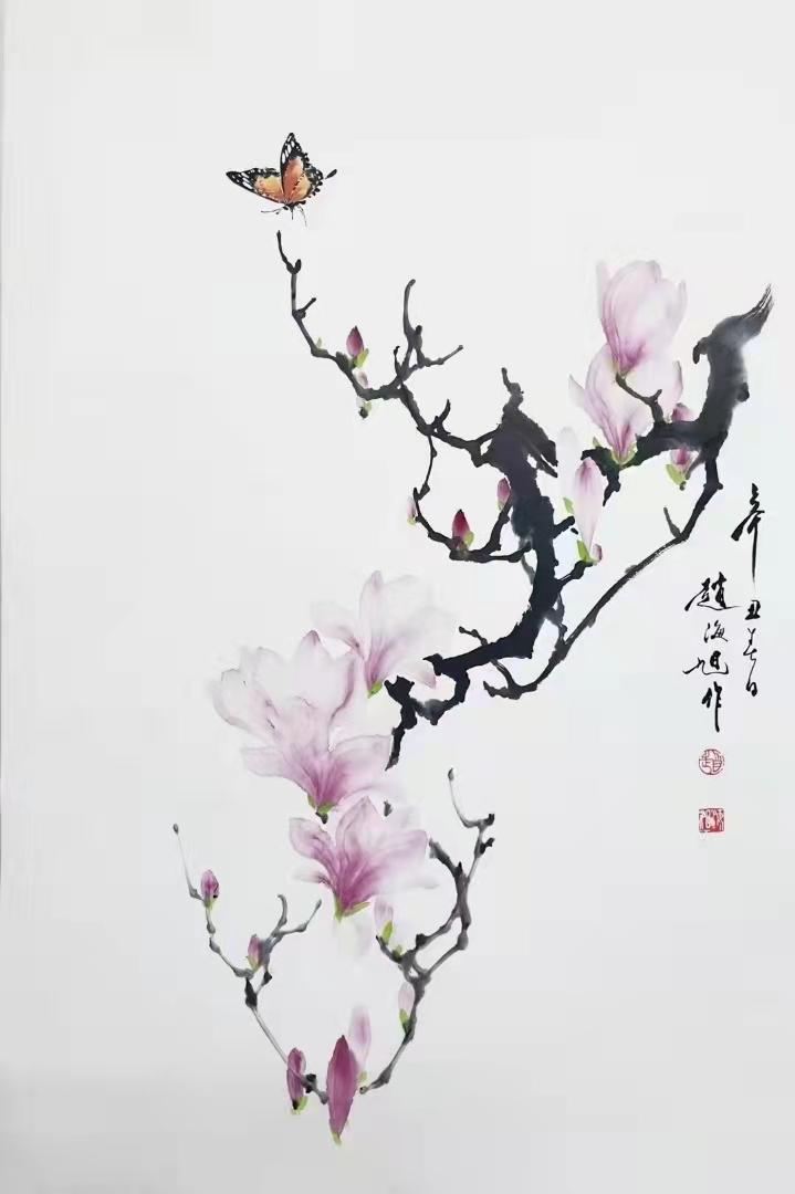 赵海旭花鸟画柔婉秀逸神采飞扬