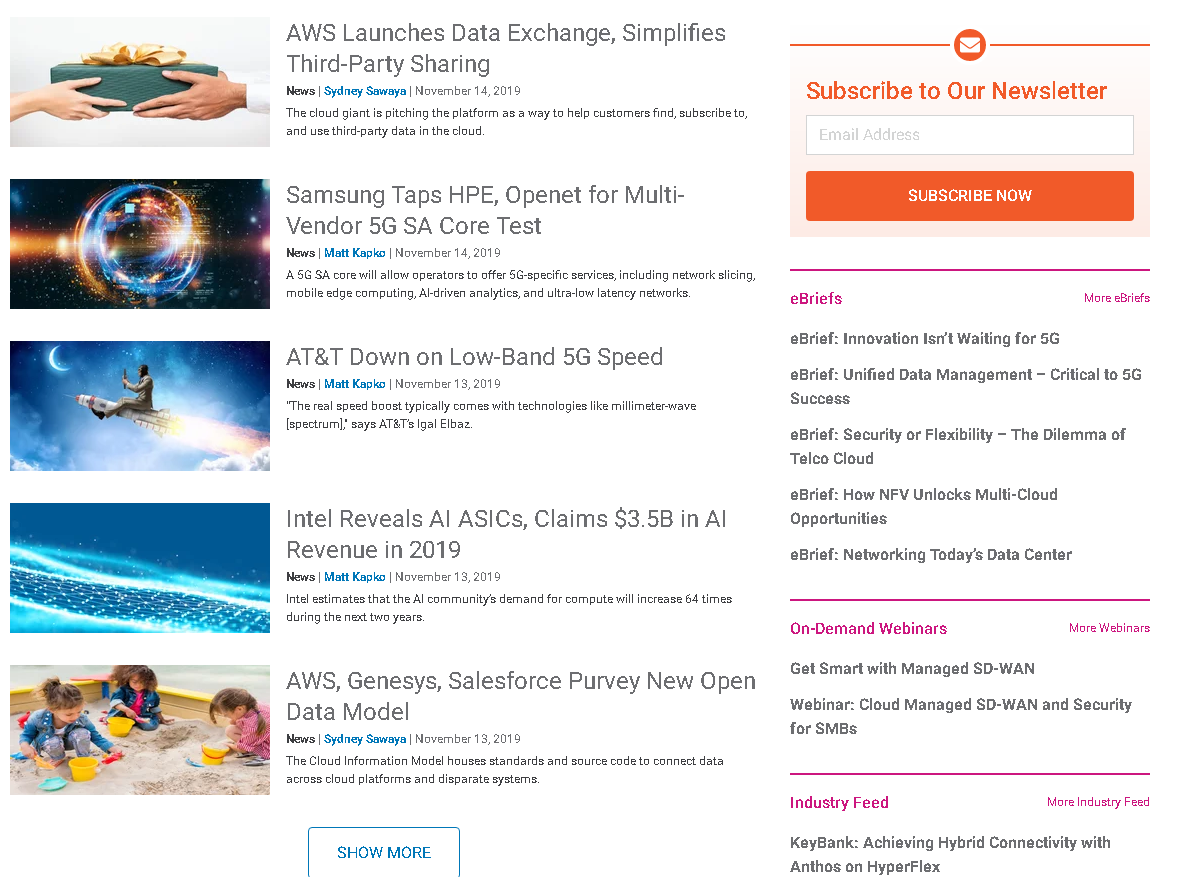 酷站推荐 - sdxcentral.com - sdxcentral