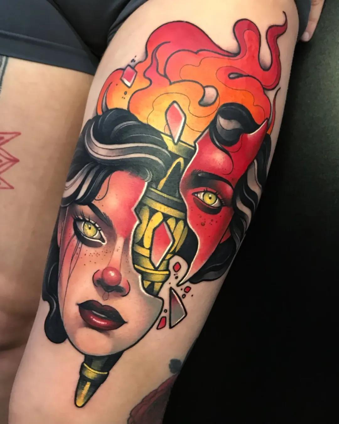 纹身风格丨neotraditional欧洲新传统