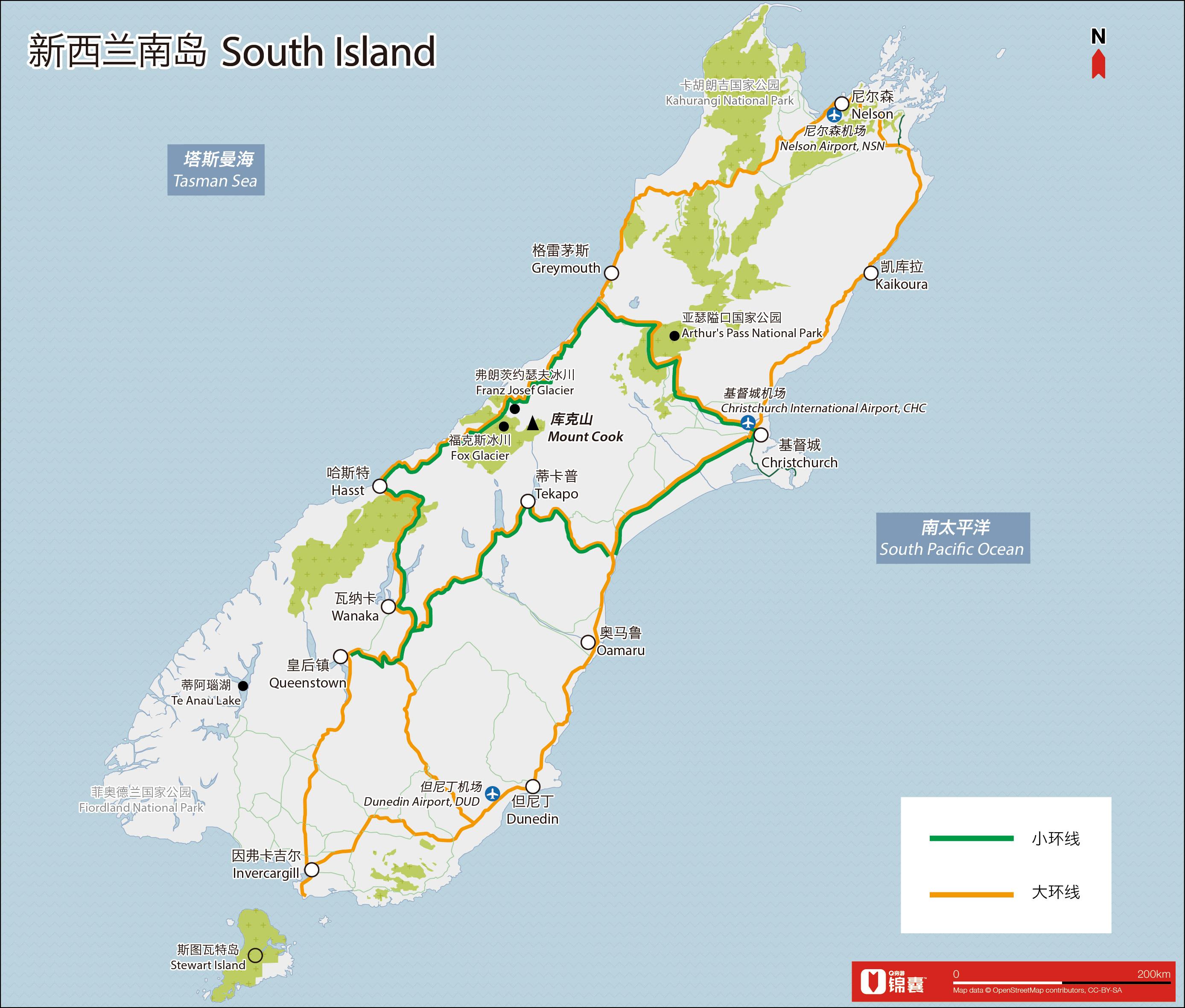 新西兰地图_新西兰地图库