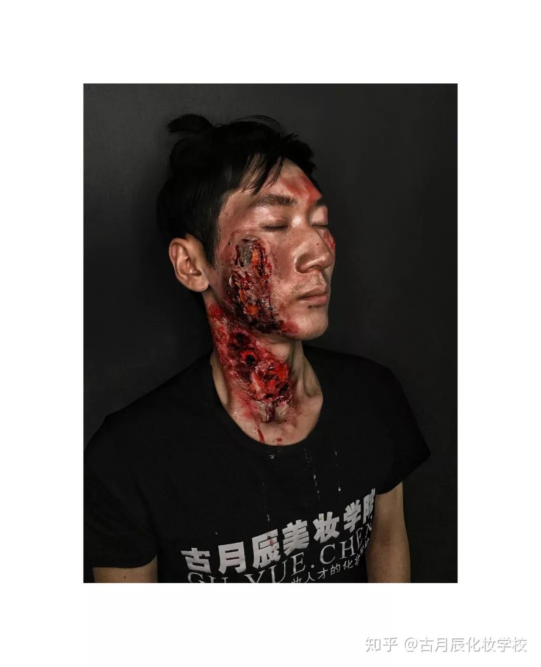 慎入!影视化妆师必学技能-影视伤效