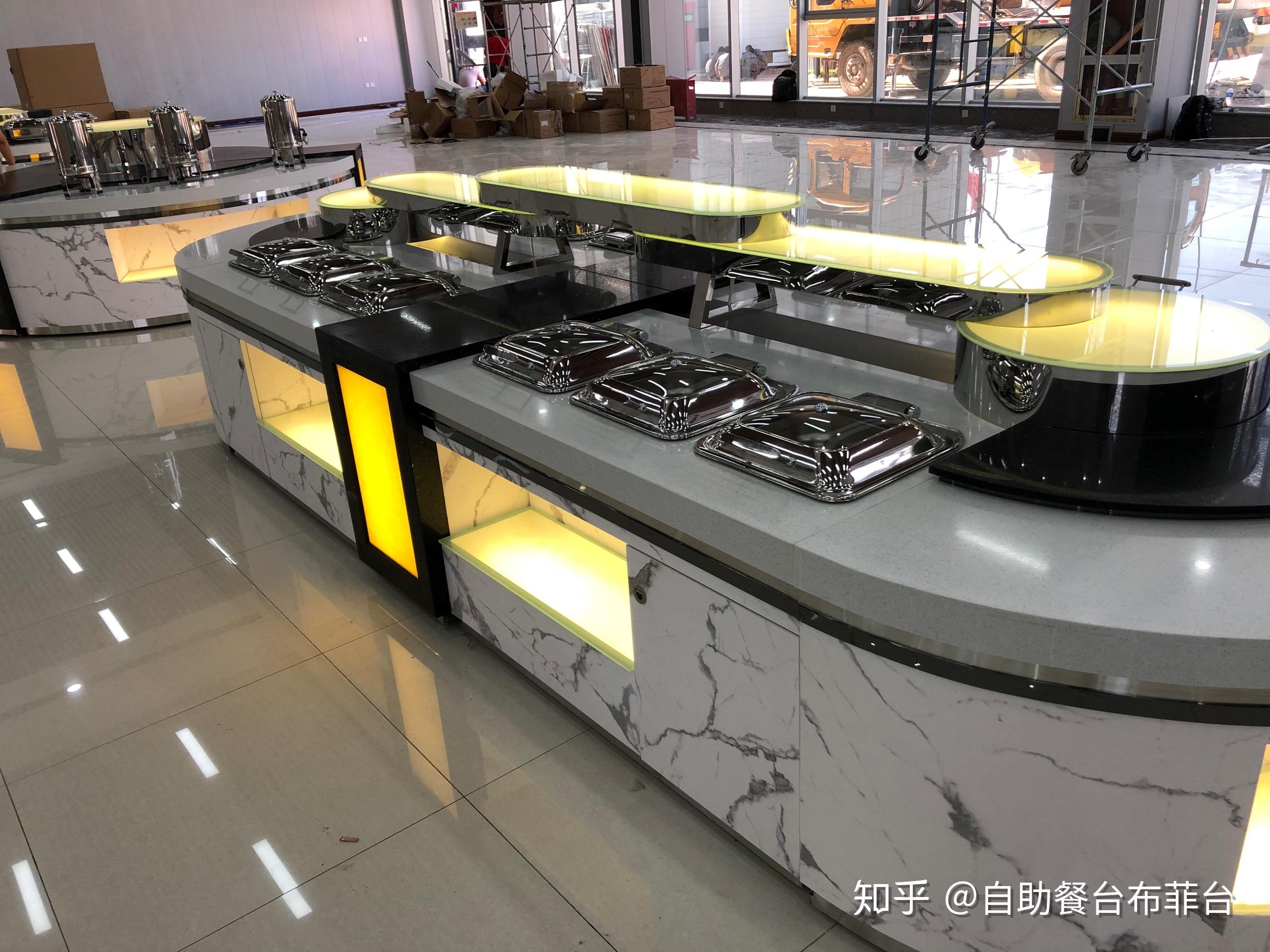 耐用程度更高的机关单位食堂自助餐台定制