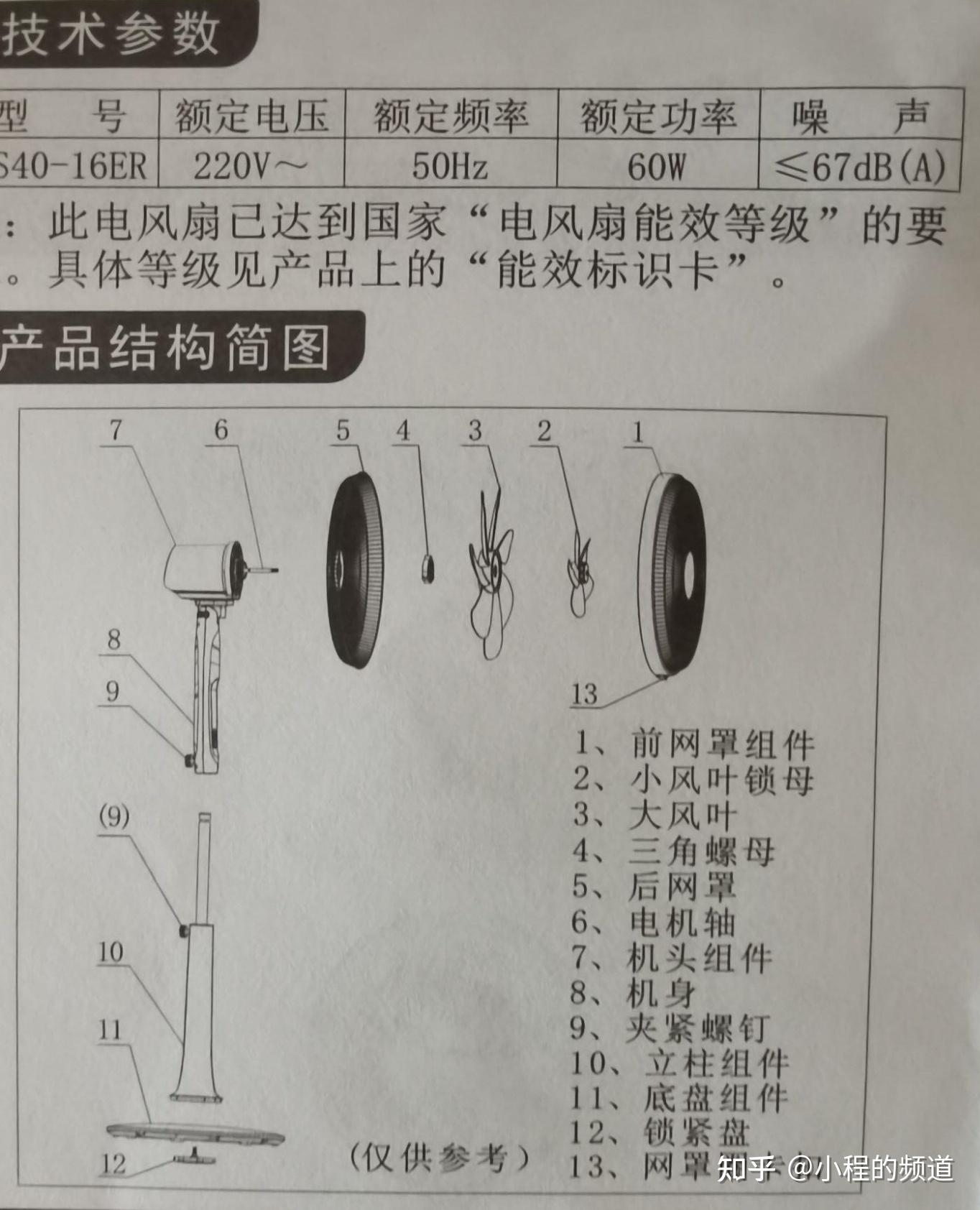 先锋落地扇怎么拆图解图片