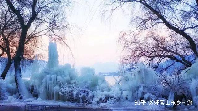 第二條:魅力冰瀑休閒之旅2019年賀年會期間,淄川梓橦山滑雪場,博山