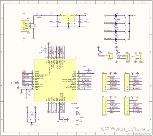 高速USB转4串口产品设计-TTL串口 - 知乎