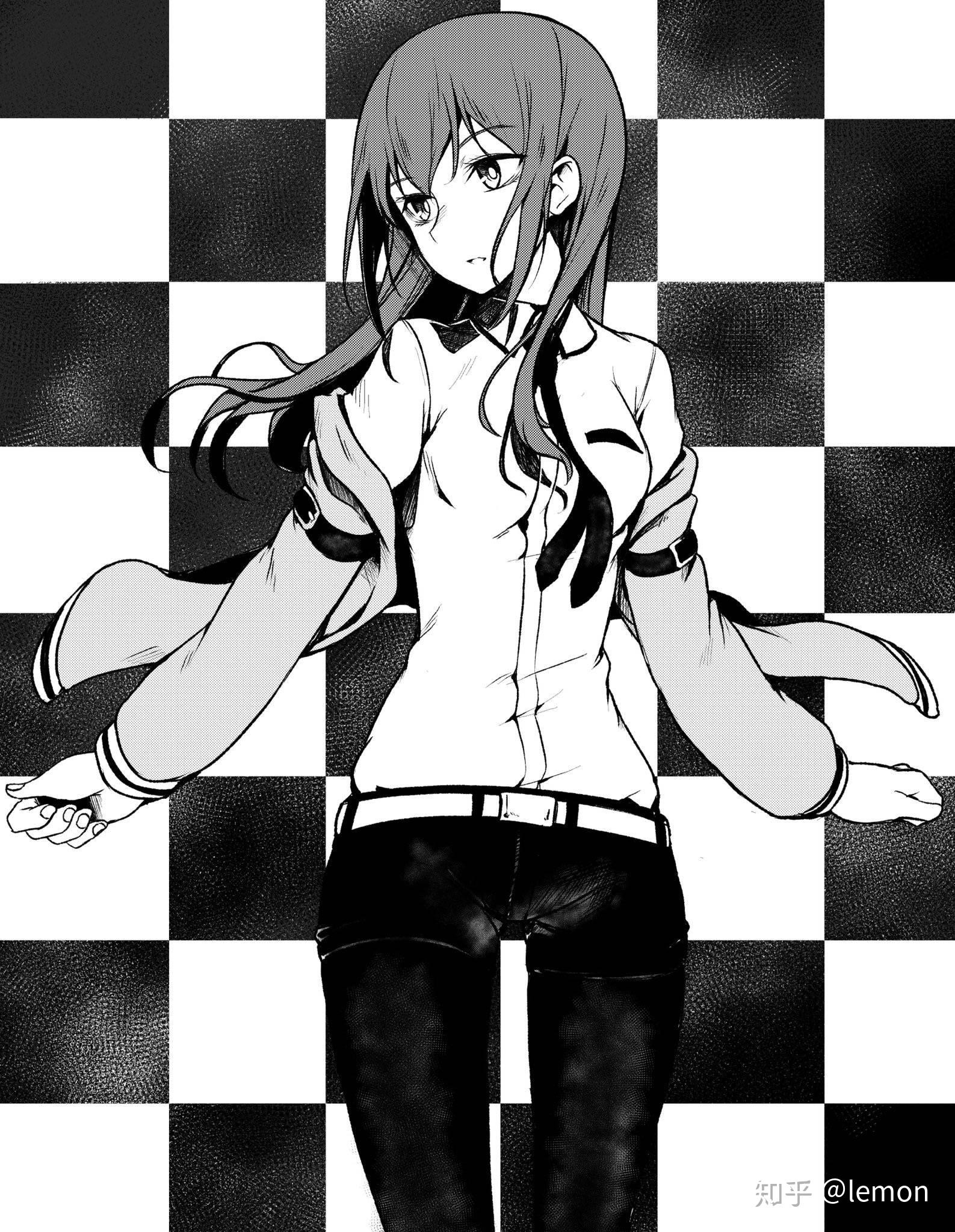 有没有什么好看的黑白风动漫壁纸?