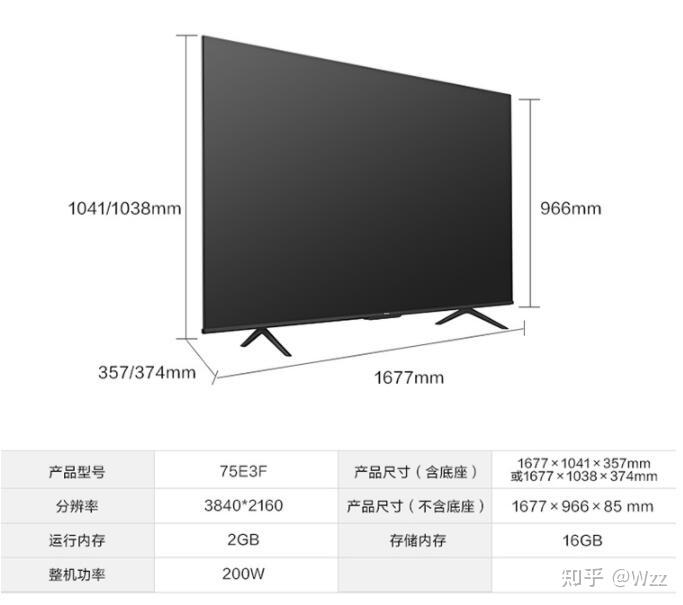 75寸电视机长和宽是多少（75寸电视机性价比高的品牌型号推荐）-图3