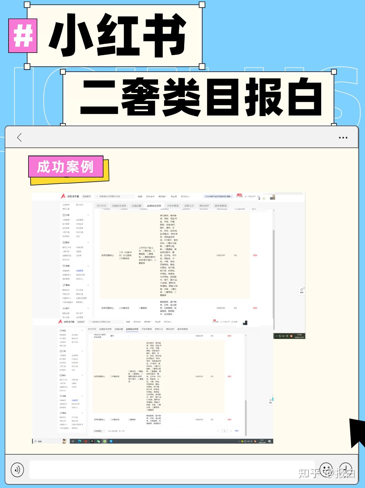 小红书二奢类目报白 - 知乎