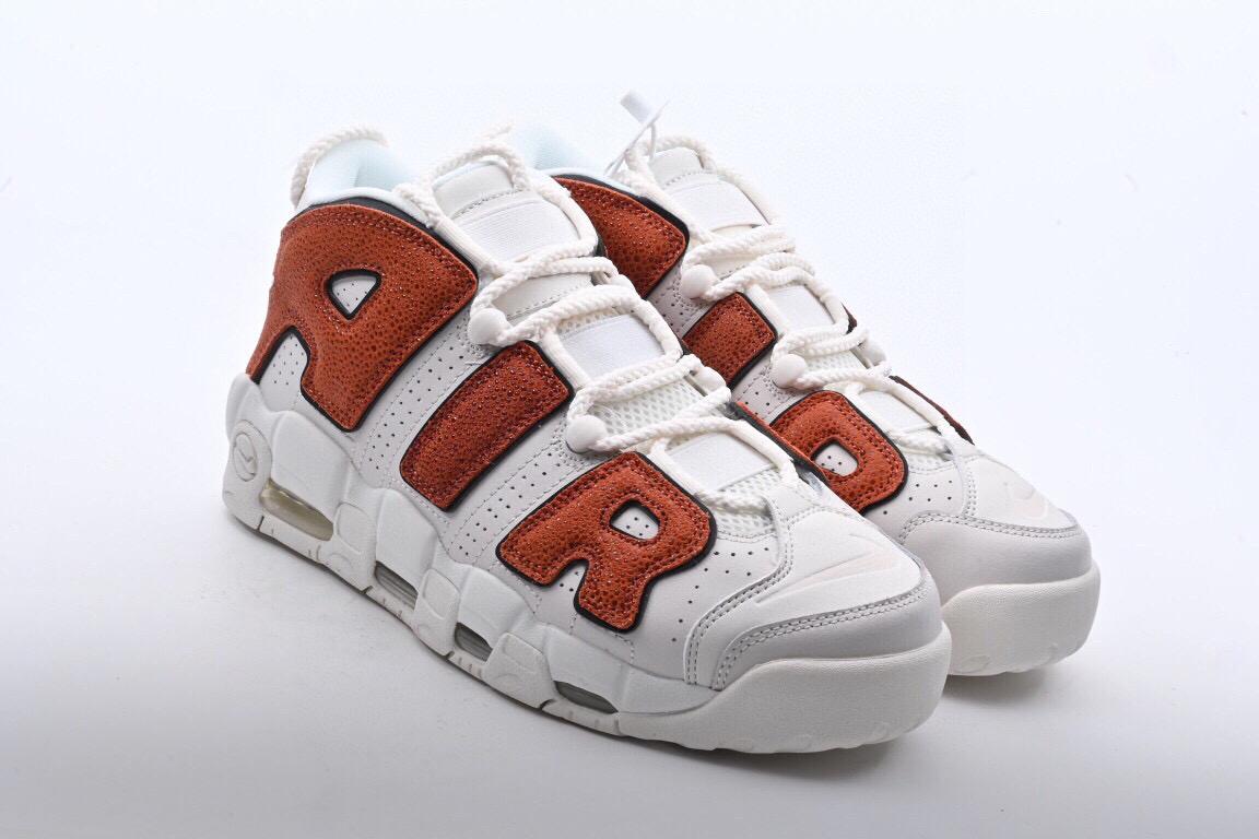 耐克皮蓬白褐nikeairmoreuptemporusset高街篮球鞋