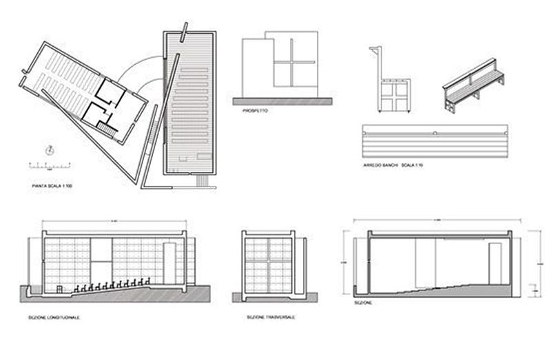 光之教堂结构图安藤建筑中的纯粹性与他某种理想主义的情愫相关,我们