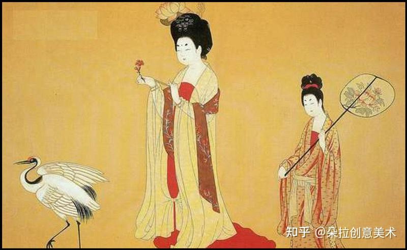 神仙文物系列古風創意畫《唐宮仕女圖》 - 知乎