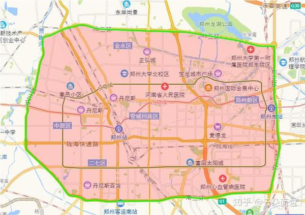 郑州限号区域 今日图片