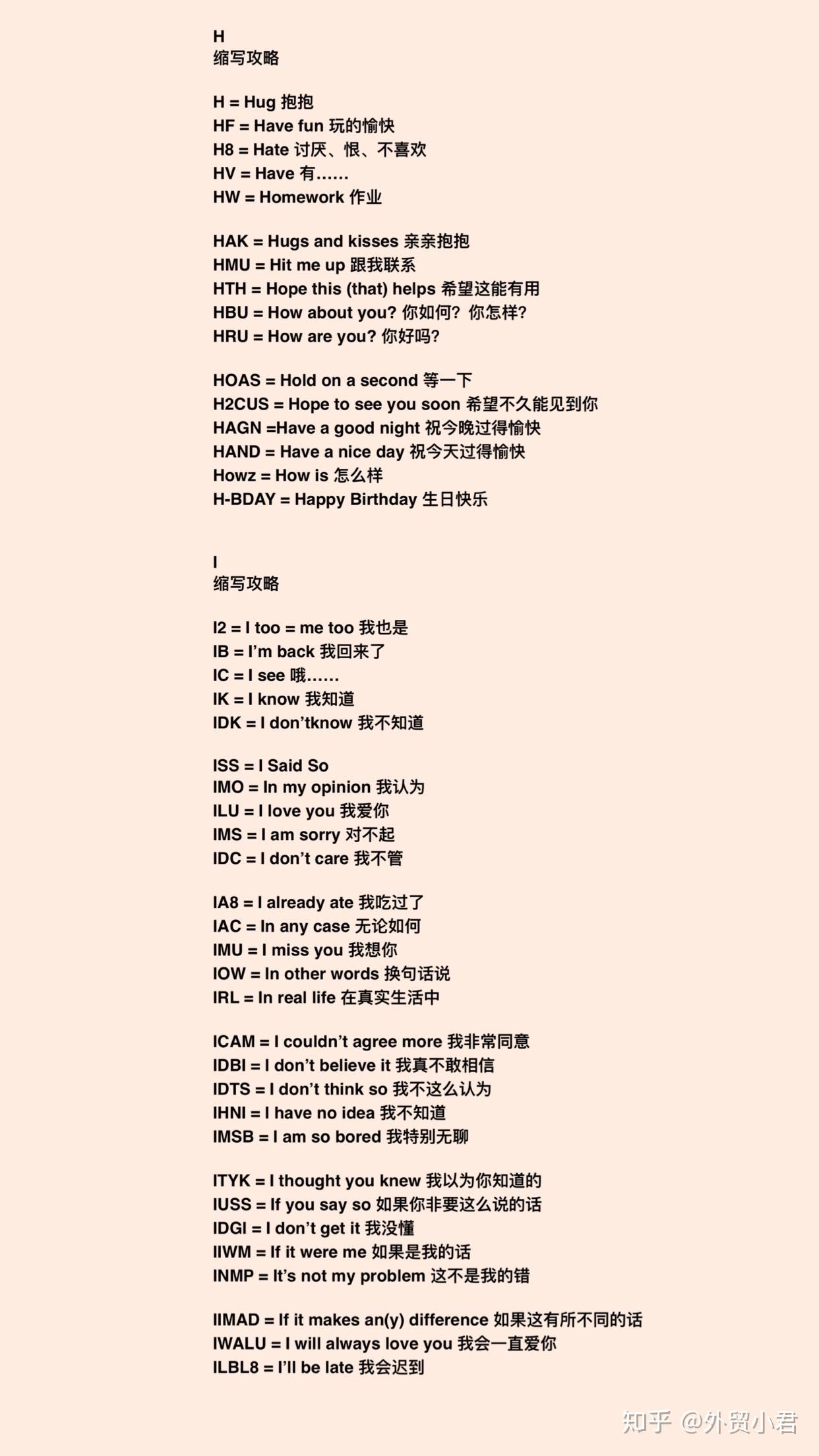 A到Z常用英语缩写- 知乎