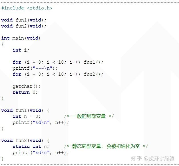 C语言进阶之路:函数—变量(auto、static、register、extern等) - 知乎