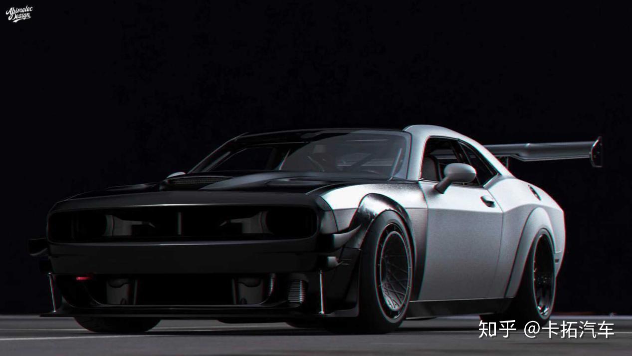 挑战者地狱猫全新渲染图专为赛道设计的怪物