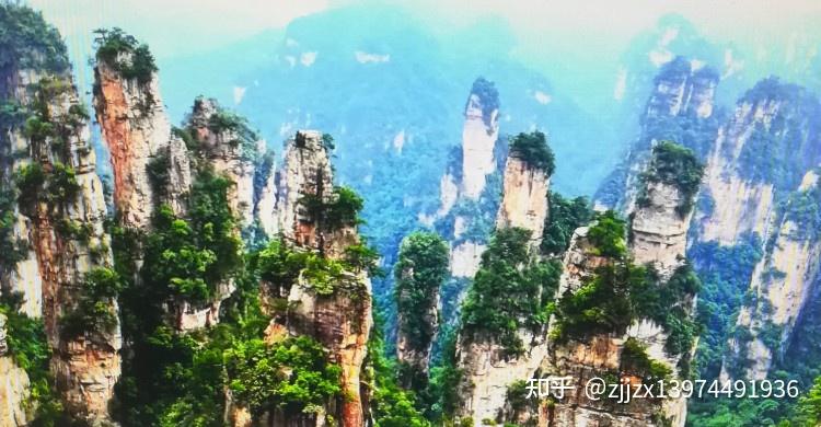原画 武陵源自然保護区 張家界森林公園 张家界武陵源风景名胜区(张家界