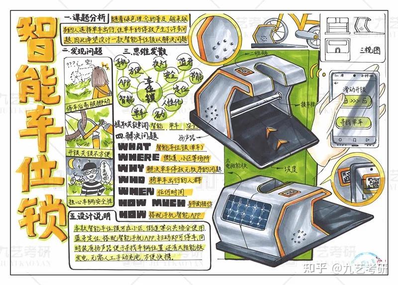 九藝工業設計工業設計快題基礎班考試作品彙報唯有拼搏方能致遠