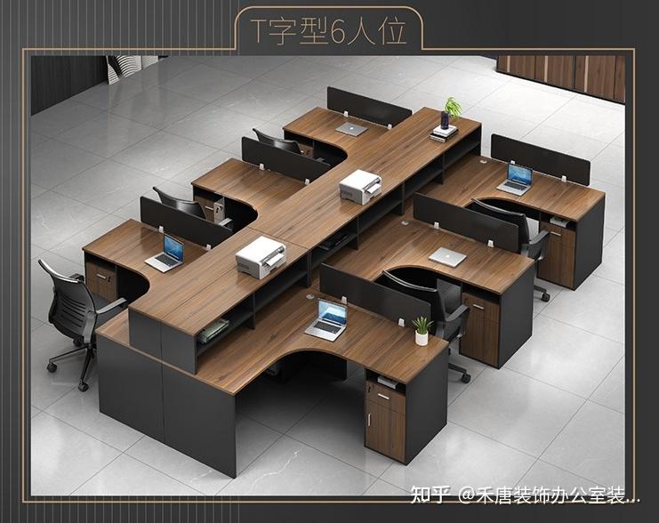 六人办公室桌子布局摆放图 - 知乎