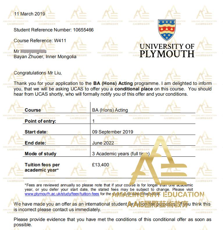 埃塞克斯大学东十五戏剧学院刘浩洋部分offer展示会给我们分享什么