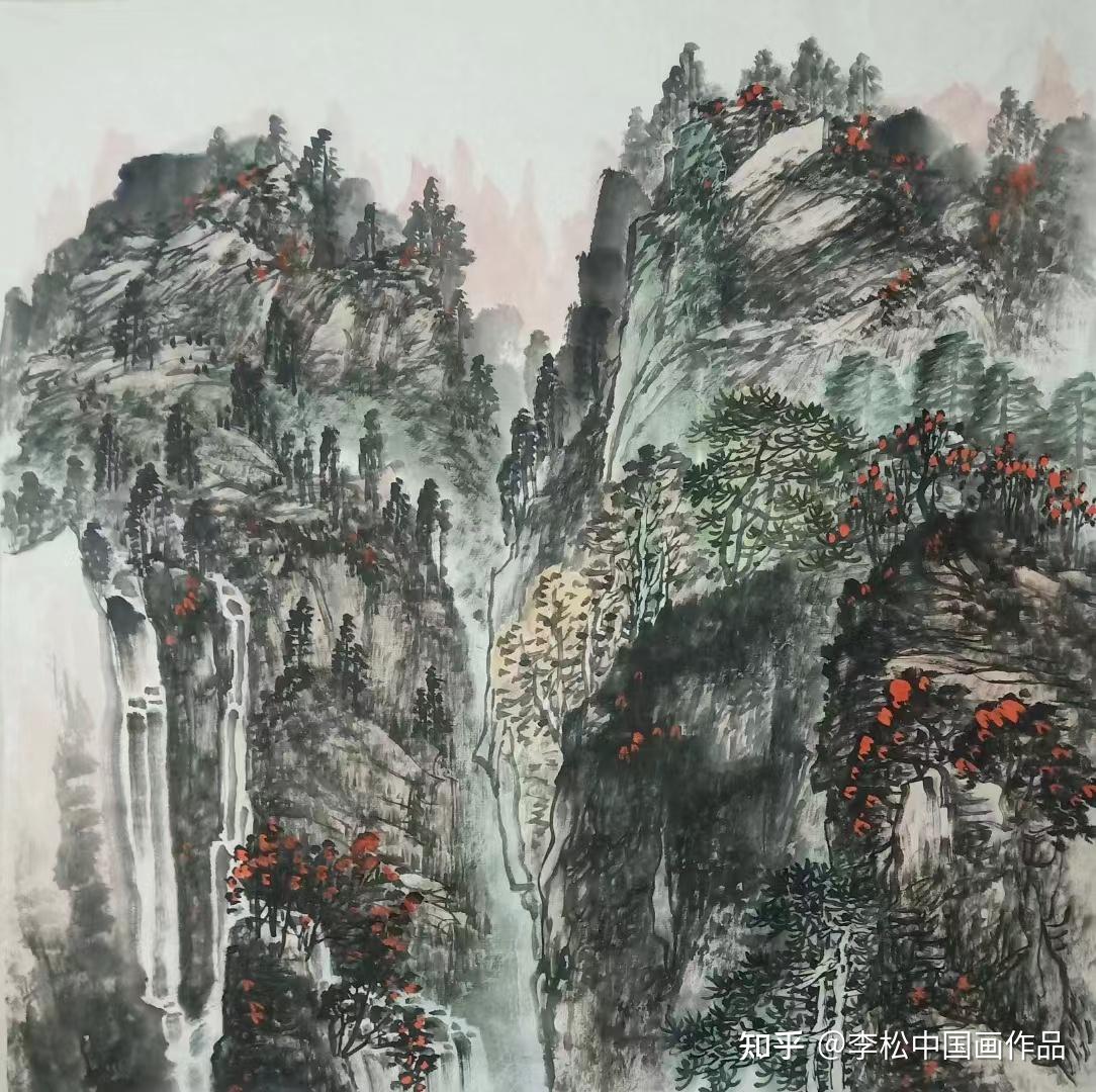 李松中国画作品——山水 - 知乎