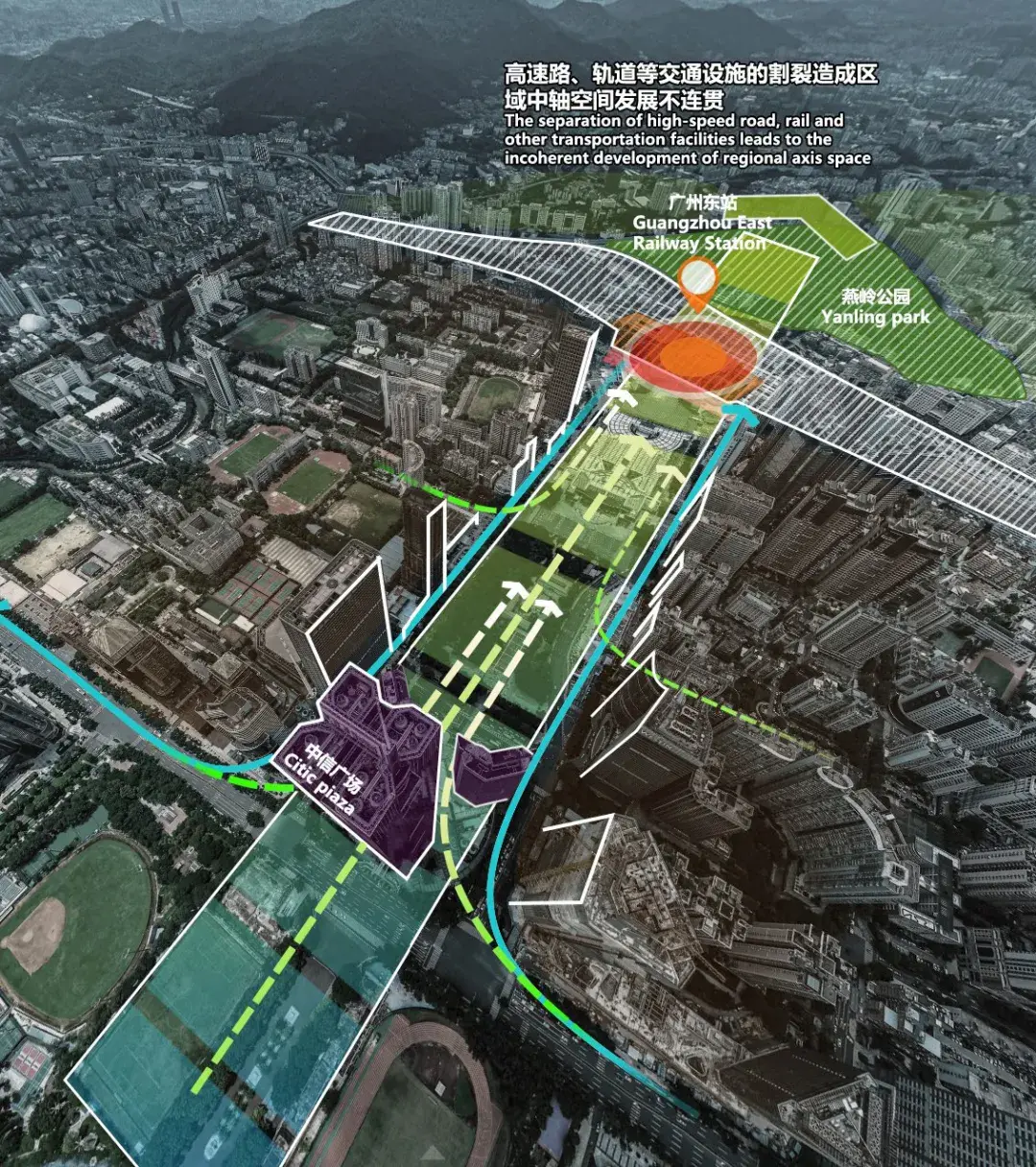 tod广州东站重塑中轴环境景观与城市设计