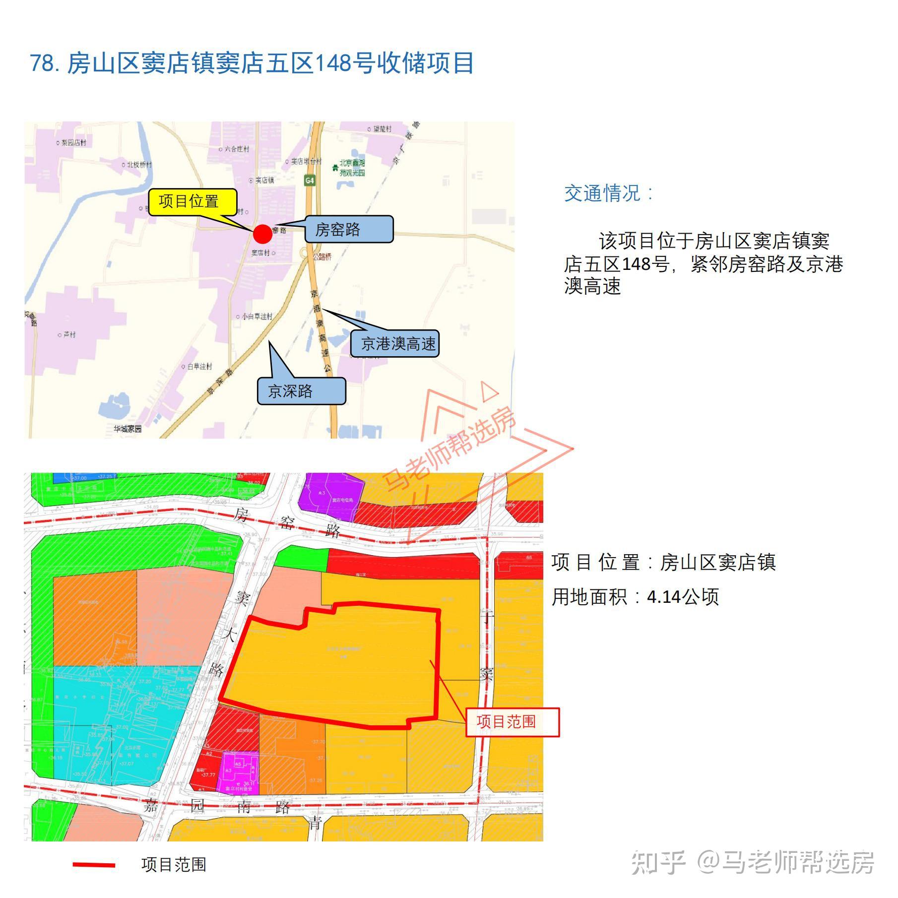 房山窦店,和78号线位于京深路两侧