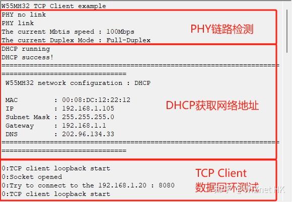 第三章 W55MH32 TCP Client示例 - 知乎