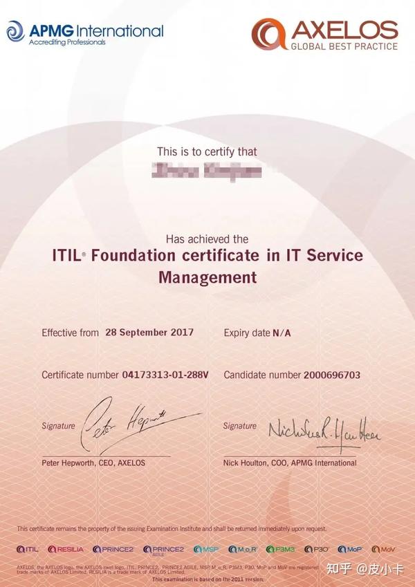 itil 4认证考了有什么用，在哪可以考?