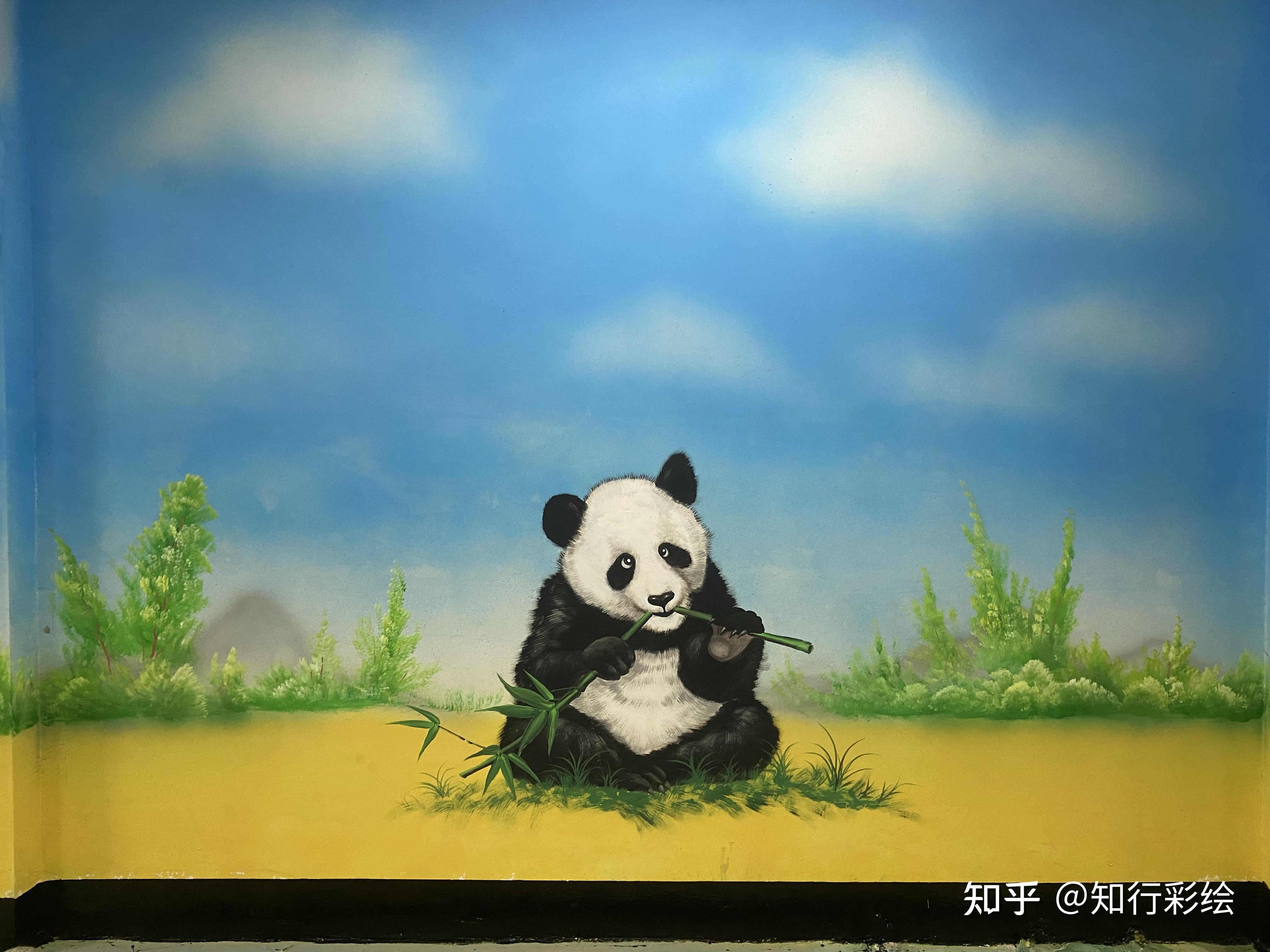 地下车库墙绘-动物主题