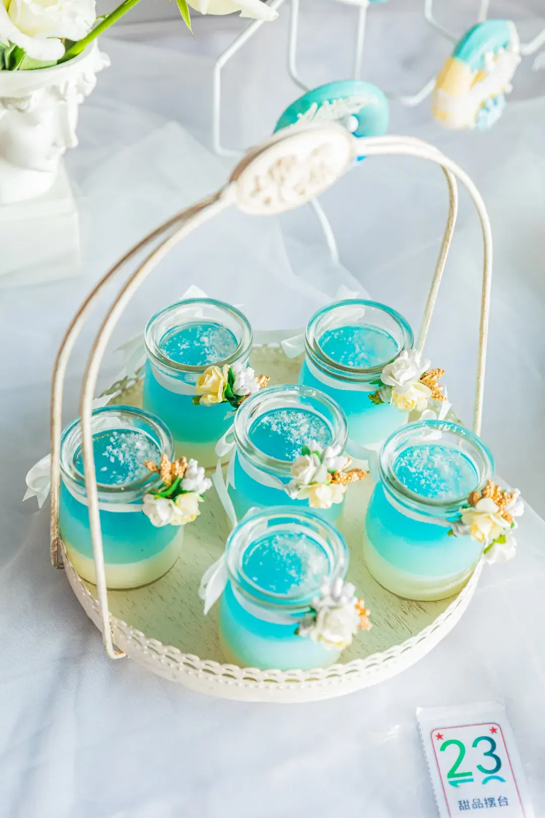 1000环保主题月展美图抽象派翻糖蔚蓝星球甜品台太会玩创意啦