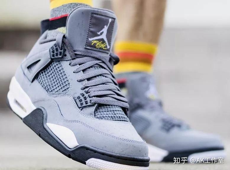 aj4酷灰上脚太帅气了椰子350全新配色全球指定地区见面
