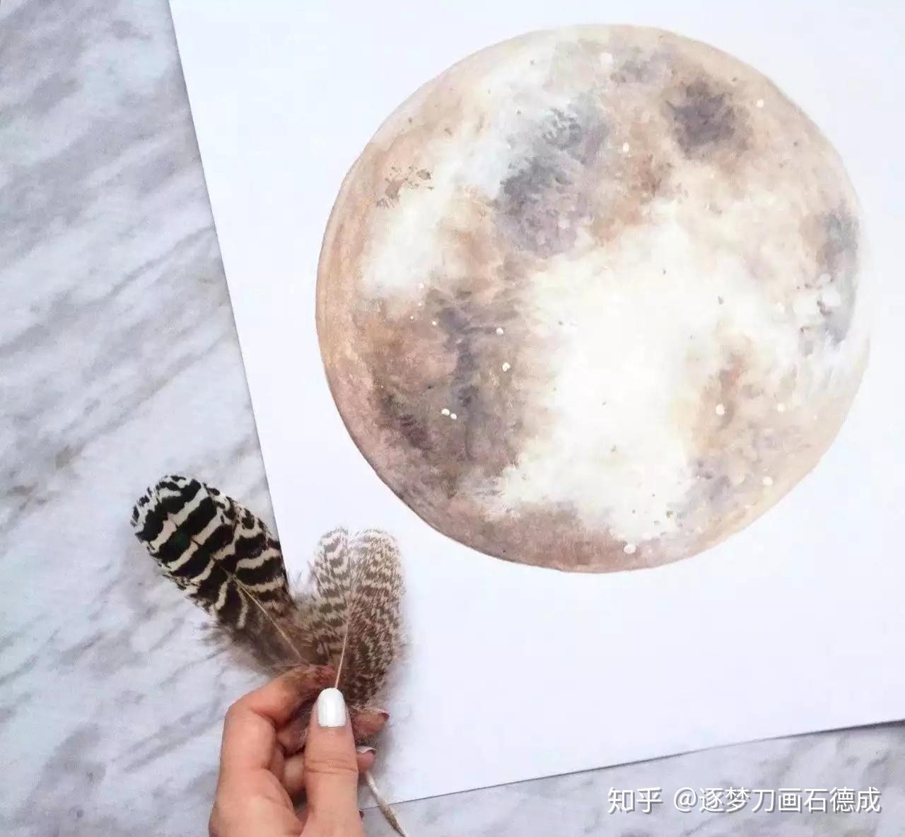 月亮怎么画？送你一组简单漂亮的月亮画。 - 知乎